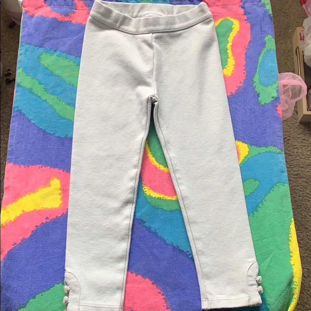 Janie and Jack White/ Gray Leggings